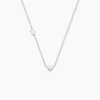 Collier Rosamee Argent Blanc