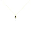 Collier Sagesse Or Jaune Saphir Et Diamant