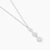 Collier Sandra Argent Blanc Oxyde De Zirconium