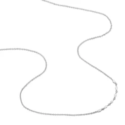 Collier Saphir Argent Blanc Oxyde De Zirconium