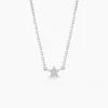 Collier Saya Argent Blanc Oxyde De Zirconium