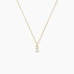 Collier Serenya Or Jaune Diamant Synthétique