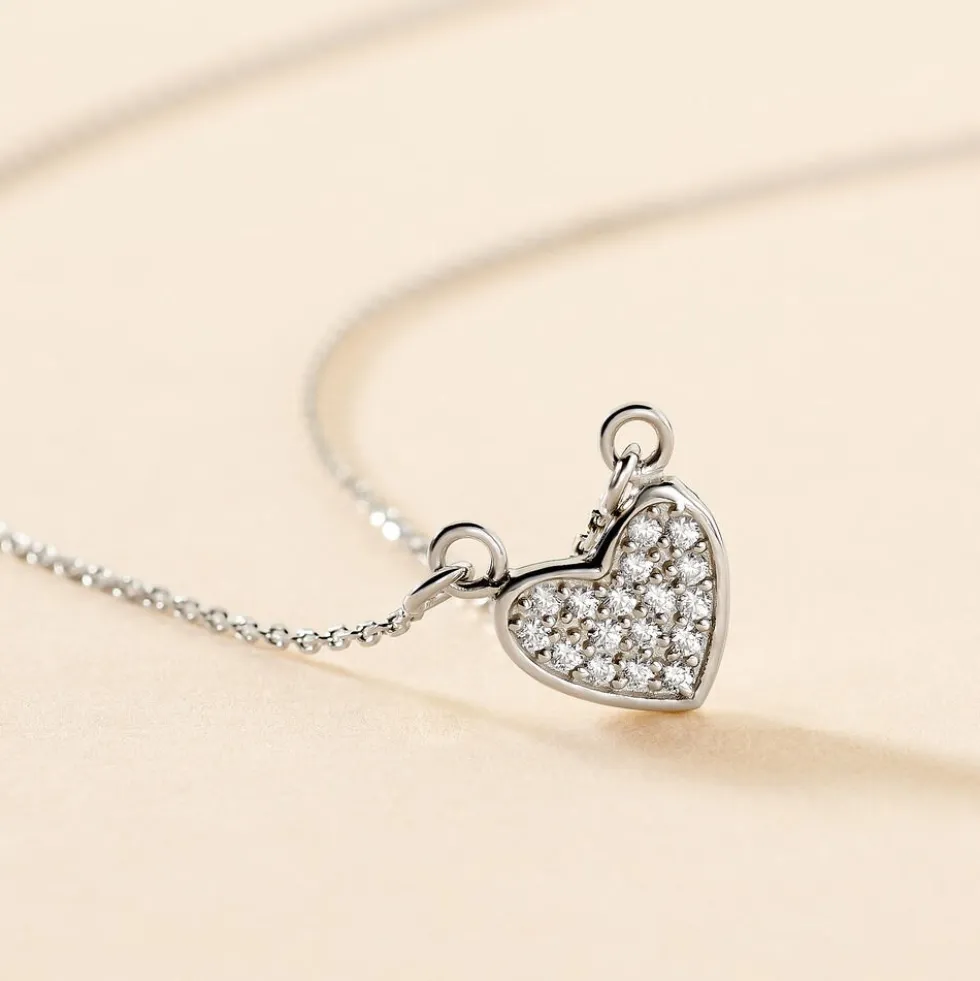 Collier Seya Argent Blanc Oxyde De Zirconium