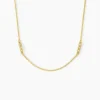 Collier Sheima Acier Jaune Oxyde De Zirconium