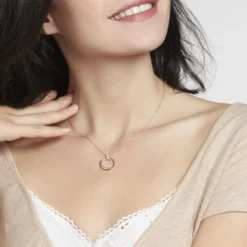 Collier Silvana Argent Rose Oxyde De Zirconium