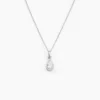 Collier Silvette Argent Blanc Oxyde De Zirconium