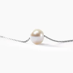Collier Sissy Or Blanc Perle De Culture