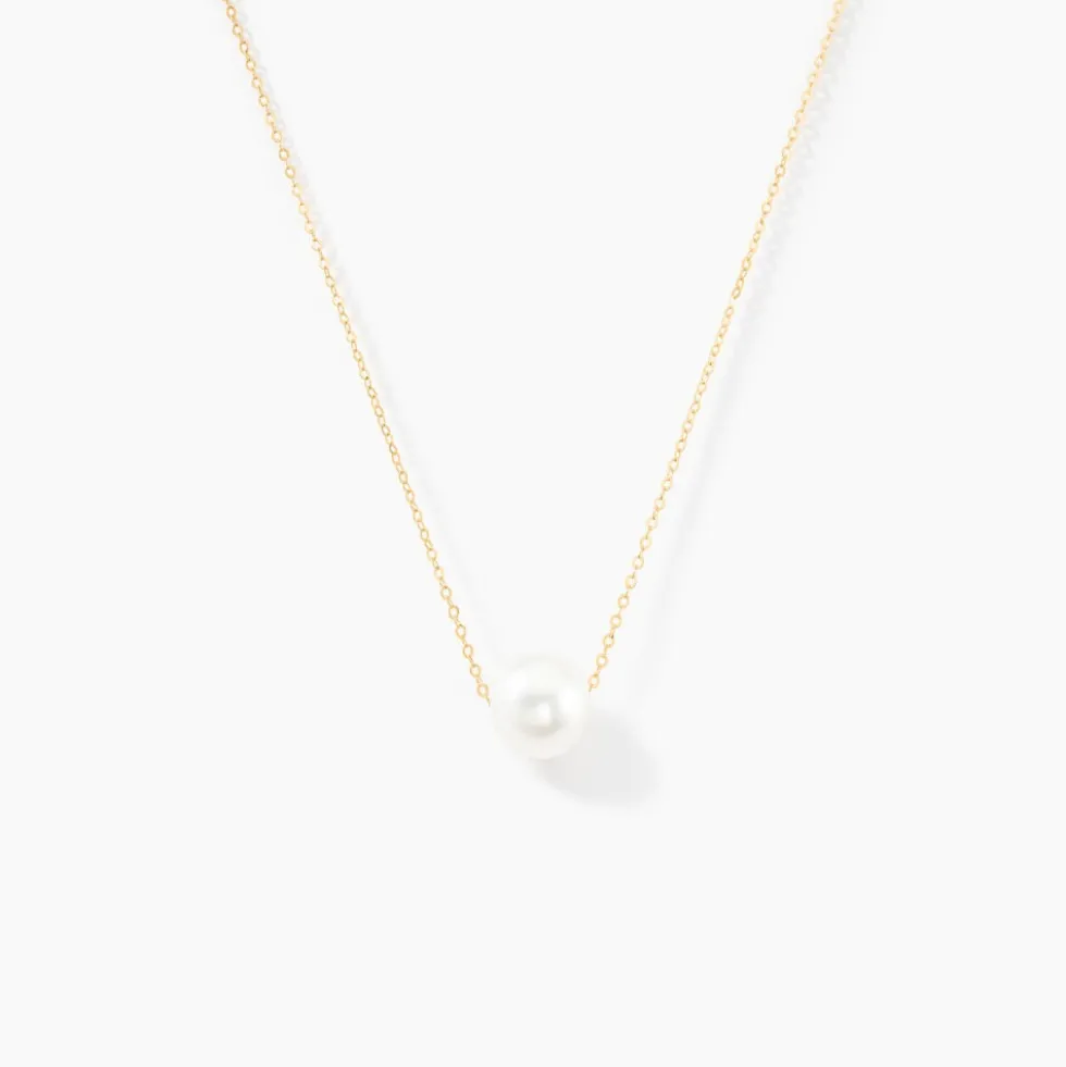 Collier Sissy Or Jaune Perle De Culture