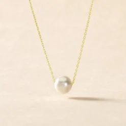 Collier Sissy Or Jaune Perle De Culture