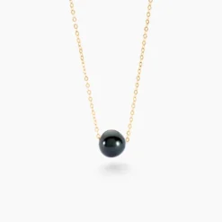 Collier Sissy Or Jaune Perle De Culture