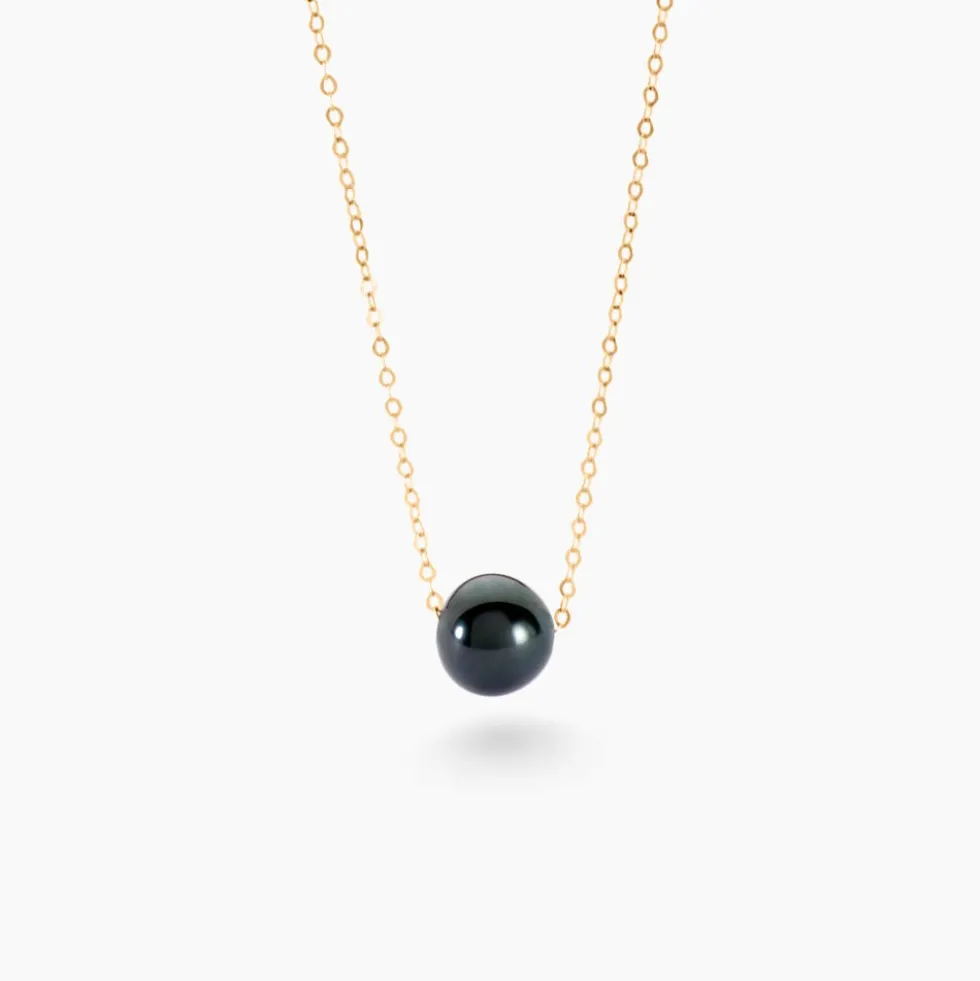 Collier Sissy Or Jaune Perle De Culture