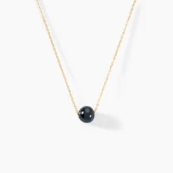 Collier Sissy Or Jaune Perle De Culture