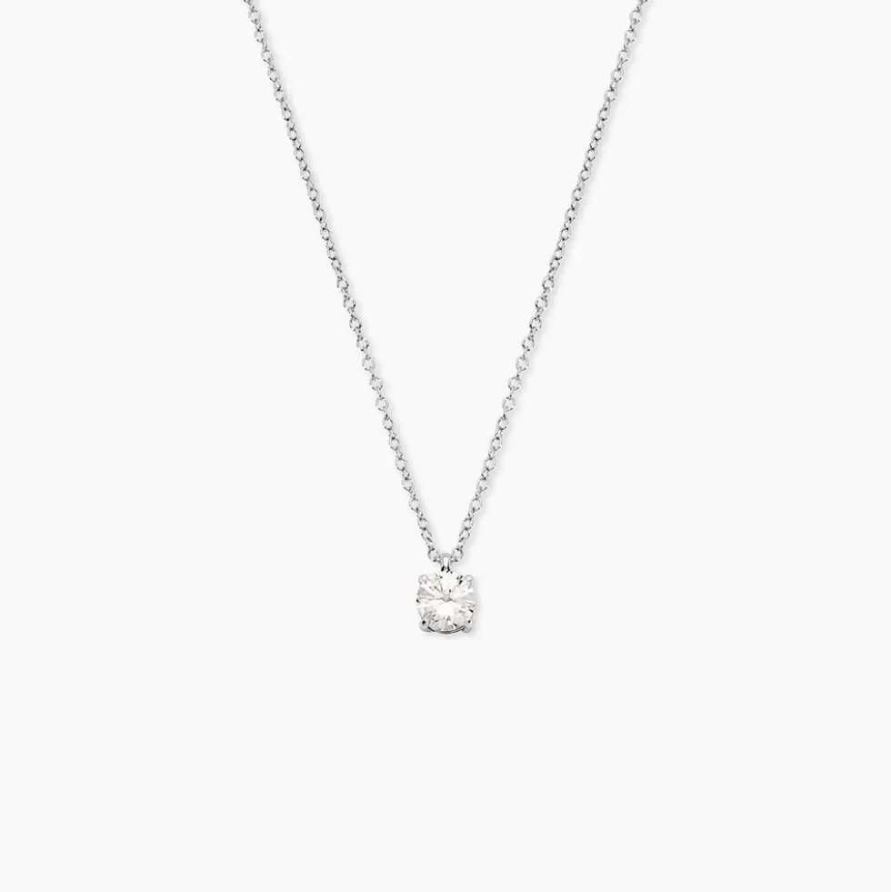 Collier Solitaire Argent Lylwenn