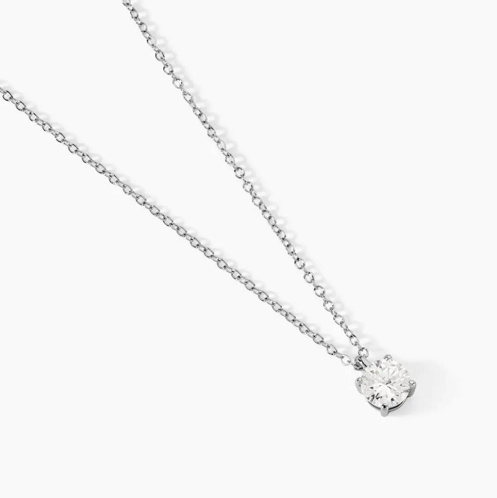 Collier Solitaire Argent Lylwenn