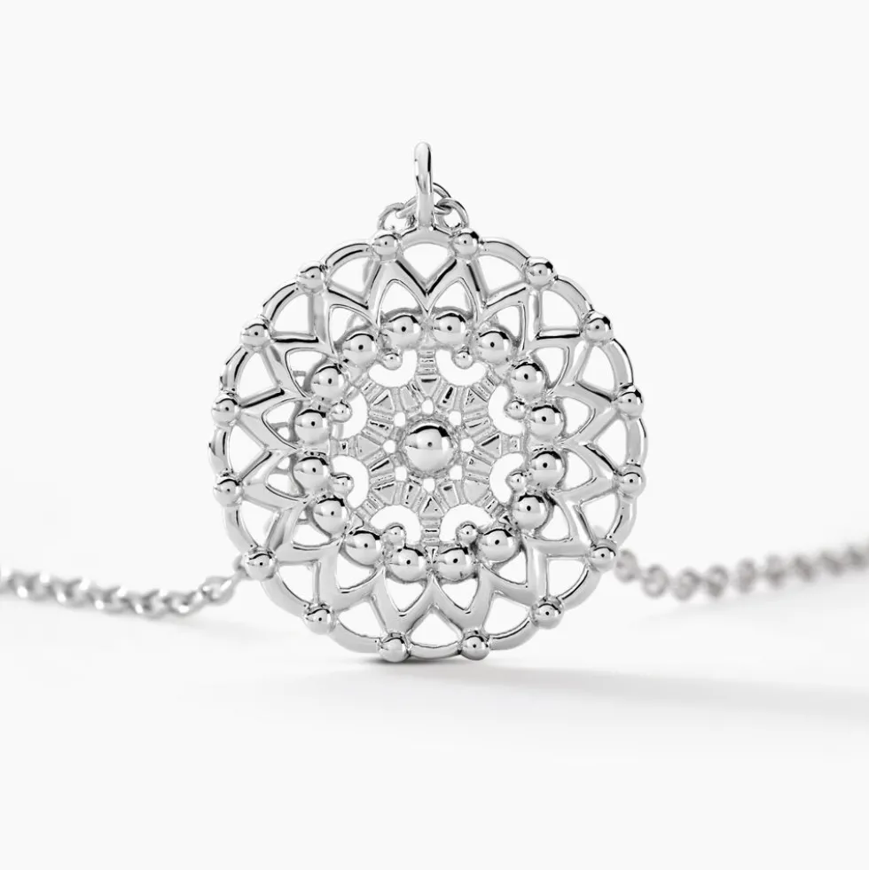 Collier Sophina Argent Blanc