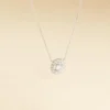 Collier Star Or Blanc Oxyde De Zirconium