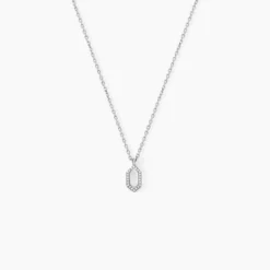Collier Stellie Argent Blanc Oxyde De Zirconium
