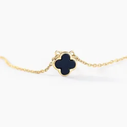 Collier Stellya Or Jaune Onyx