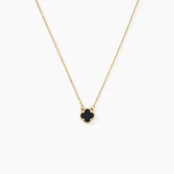 Collier Stellya Or Jaune Onyx