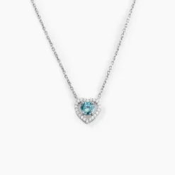 Collier Suzon Argent Blanc Oxyde De Zirconium