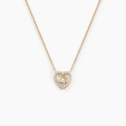 Collier Suzon Argent Rose Oxyde De Zirconium