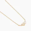 Collier Sya Plaqué Or Jaune Oxyde De Zirconium