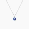 Collier Talismania Argent Blanc Lapis Lazuli