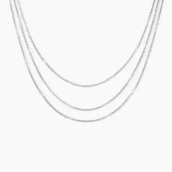 Collier Tango Argent Blanc