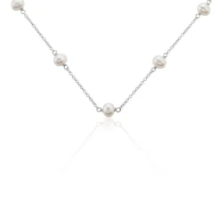 Collier Tanis Argent Perle De Culture