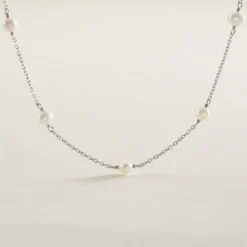 Collier Tanis Argent Perle De Culture