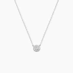 Collier Teani Or Blanc Diamant