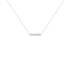 Collier Teressa Argent Blanc