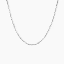 Collier Tessie Argent Blanc