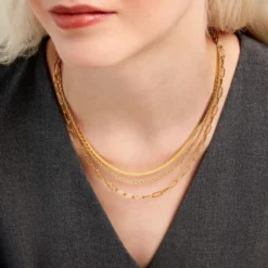 Collier Thika Acier Jaune