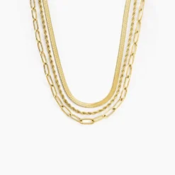 Collier Thika Acier Jaune