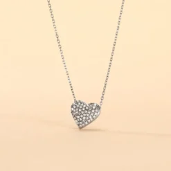 Collier Ti Amo Or Blanc Diamant