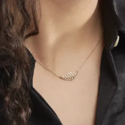Collier Tourkia Or Jaune Oxyde De Zirconium