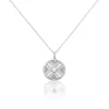 Collier Tribal Argent Blanc Oxyde De Zirconium