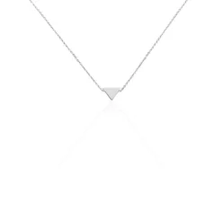Collier Trilia Argent Blanc