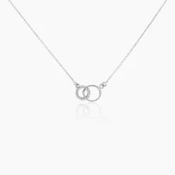 Collier Twillie Argent Blanc Oxyde De Zirconium