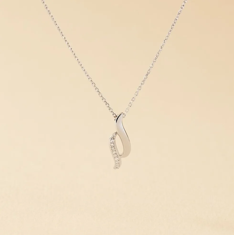 Collier Tylane Or Blanc Diamant