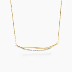 Collier Una Or Jaune Diamant