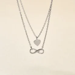 Collier Urielle Argent Blanc