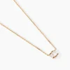 Collier Valentyne Plaque Or Jaune Oxyde De Zirconium