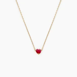 Collier Valerius Or Jaune Rubis