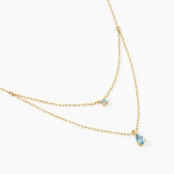 Collier Vanja Or Jaune Topaze