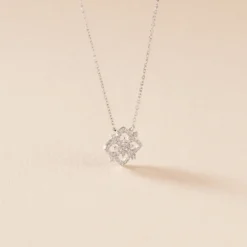 Collier Vasya Or Blanc Diamant