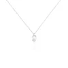Collier Verica Or Blanc Perle De Culture Et Diamant
