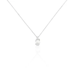 Collier Verica Or Blanc Perle De Culture Et Diamant