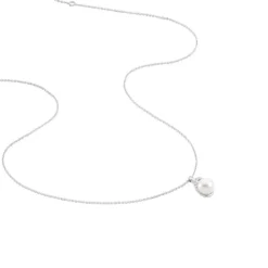 Collier Verica Or Blanc Perle De Culture Et Diamant